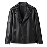 Spring And Autumn Thin Men's Leather Clothing Fashion Casual Motorcycle