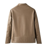 Spring And Autumn Thin Men's Leather Clothing Fashion Casual Motorcycle